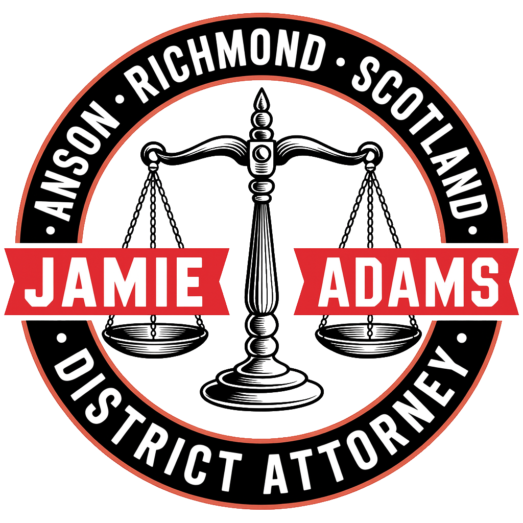 Jamie Adams' 2026 campaign logo